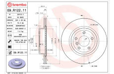 Brzdový kotouč BREMBO 09.R122.11