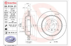 Brzdový kotúč BREMBO 09.R124.21