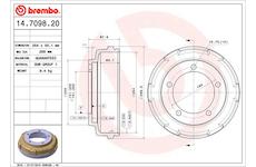 Brzdový buben BREMBO 14.7098.20