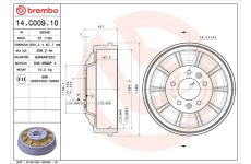 Brzdový bubon BREMBO 14.C009.10