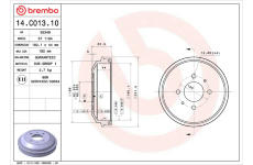 Brzdový buben BREMBO 14.C013.10