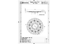 Brzdový kotouč BREMBO 208973713