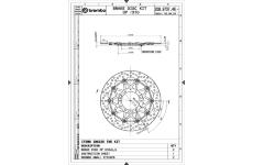 Brzdový kotouč BREMBO 208973746