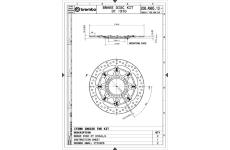 Brzdový kotouč BREMBO 208A98513
