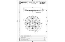Brzdový kotouč BREMBO 208A98546