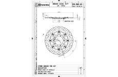 Brzdový kotouč BREMBO 208A98560