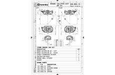Brzdový třmen BREMBO 220D02010