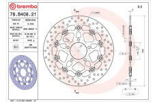 Brzdový kotouč BREMBO 78B40821