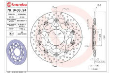 Brzdový kotouč BREMBO 78B40824