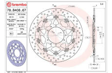 Brzdový kotouč BREMBO 78B40867
