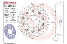 Brzdový kotouč BREMBO 78B40896