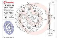 Brzdový kotouč BREMBO 78B40898