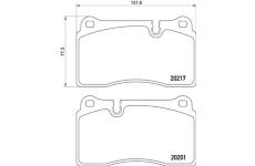 Sada brzdových platničiek kotúčovej brzdy BREMBO P 02 002