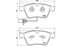 Sada brzdových platničiek kotúčovej brzdy BREMBO P 05 003