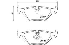 Sada brzdových destiček, kotoučová brzda BREMBO P 06 013