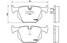 Sada brzdových destiček, kotoučová brzda BREMBO P 06 016