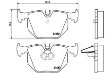 Sada brzdových platničiek kotúčovej brzdy BREMBO P 06 020