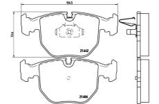 Sada brzdových platničiek kotúčovej brzdy BREMBO P 06 021