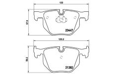 Sada brzdových platničiek kotúčovej brzdy BREMBO P 06 029