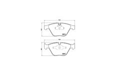 Sada brzdových destiček, kotoučová brzda BREMBO P 06 031