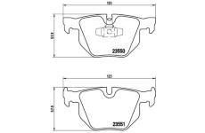 Sada brzdových destiček, kotoučová brzda BREMBO P 06 039