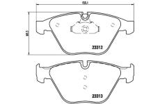 Sada brzdových destiček, kotoučová brzda BREMBO P 06 054