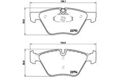 Sada brzdových destiček, kotoučová brzda BREMBO P 06 057