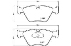 Sada brzdových destiček, kotoučová brzda BREMBO P 06 065