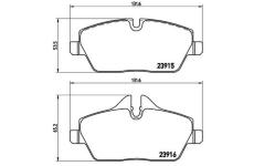 Sada brzdových destiček, kotoučová brzda BREMBO P 06 067