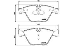 Sada brzdových platničiek kotúčovej brzdy BREMBO P 06 074