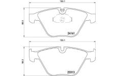 Sada brzdových destiček, kotoučová brzda BREMBO P 06 081