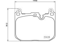 Sada brzdových platničiek kotúčovej brzdy BREMBO P 06 110