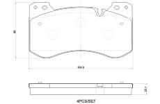 Sada brzdových platničiek kotúčovej brzdy BREMBO P 06 119