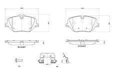 Sada brzdových destiček, kotoučová brzda BREMBO P 06 121