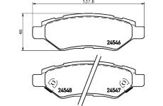 Sada brzdových destiček, kotoučová brzda BREMBO P 09 014