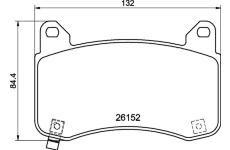 Sada brzdových destiček, kotoučová brzda BREMBO P 09 029