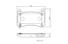 Sada brzdových destiček, kotoučová brzda BREMBO P 09 029E