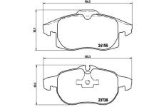 Sada brzdových destiček, kotoučová brzda BREMBO P 10 011