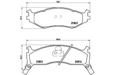 Sada brzdových destiček, kotoučová brzda BREMBO P 11 006