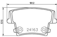 Sada brzdových destiček, kotoučová brzda BREMBO P 11 018