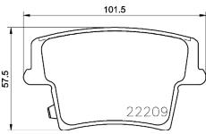 Sada brzdových destiček, kotoučová brzda BREMBO P 11 040