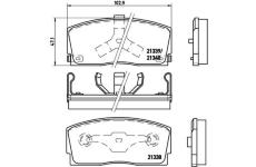 Sada brzdových destiček, kotoučová brzda BREMBO P 16 005