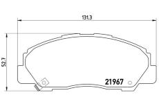 Sada brzdových platničiek kotúčovej brzdy BREMBO P 16 010