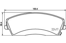 Sada brzdových destiček, kotoučová brzda BREMBO P 18 034