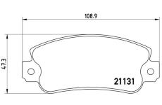 Sada brzdových destiček, kotoučová brzda BREMBO P 23 029