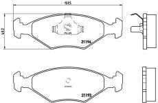 Sada brzdových platničiek kotúčovej brzdy BREMBO P 23 040