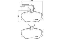 Sada brzdových destiček, kotoučová brzda BREMBO P 23 045