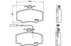 Sada brzdových platničiek kotúčovej brzdy BREMBO P 23 048