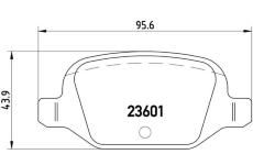 Sada brzdových destiček, kotoučová brzda BREMBO P 23 064