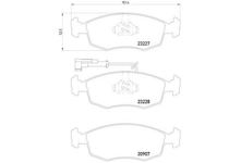 Sada brzdových destiček, kotoučová brzda BREMBO P 23 076